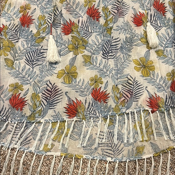 Roberta Roller Rabbit cover up Top with Tassels - Picture 4 of 5